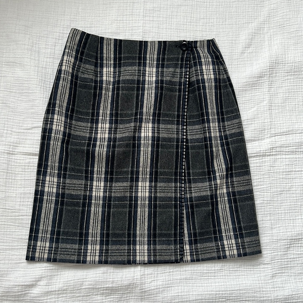 Tailor B. Moss- Plaid Wool Skirt